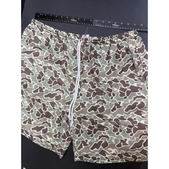 Southern Sass Smocks Preppy Classic Camoflage Elastic Drawstring Men's Shorts 2X - Picture 4 of 11